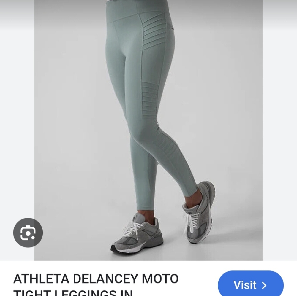 Athleta Delancy Moto Tight like new Size Large